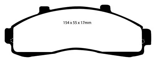 Ebc Brakes Dp61199 6000 Series Greenstuff Truck And Suv Brake Pad 2