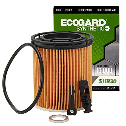 Ecogard S11830 Premium Cartridge Engine Oil Filter For Synthetic Oil Fits Hyundai Accent 1.6L 2020-2021, Sonata 1.6L 2020-2021, Venue 1.6L 2020-2021, Elantra 1.6L 2021 1