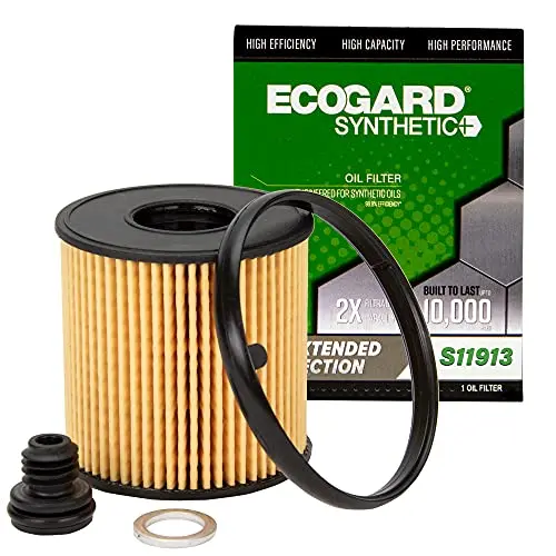 Ecogard S11913 Premium Cartridge Engine Oil Filter For Synthetic Oil Fits Hyundai Elantra 2.0L 2021-2022, Sonata 2.0L Hybrid 2020-2022 1