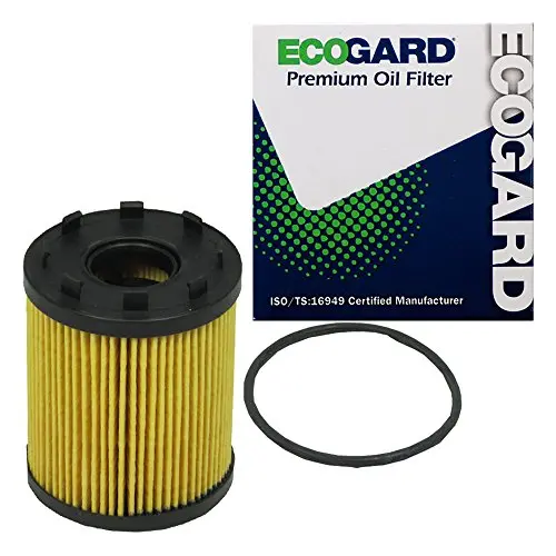 Ecogard X6162 Premium Cartridge Engine Oil Filter For Conventional Oil Fits Fiat 500 1.4L 2012-2019, 500L 1.4L 2014-2020, 124 Spider 1.4L 2017-2020 1