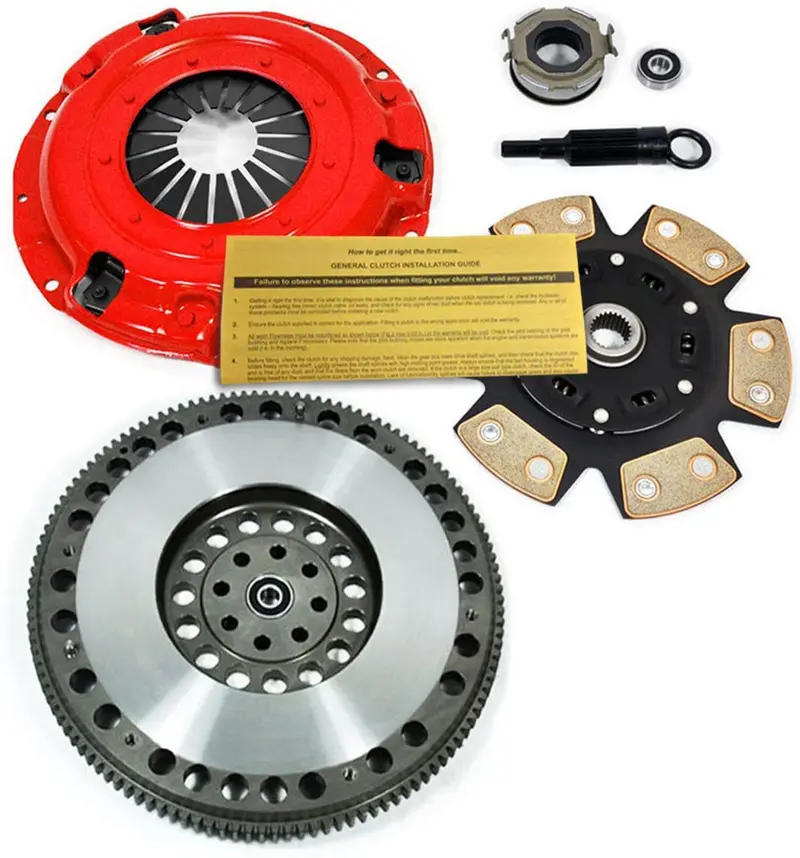Eft 6-Puck Clutch Kit+Race Flywheel Fits For 9-2X Baja Forester Impreza Legacy 2.5L 1