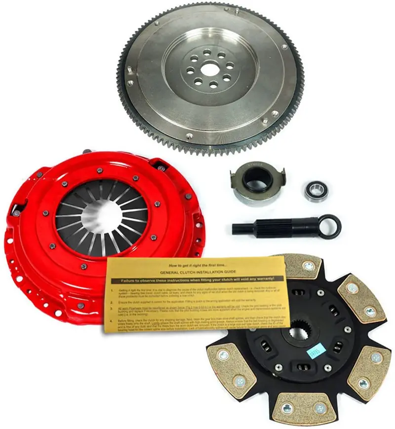 Eft Racing 3 Clutch Kit &Hd Flywheel Set Works With B18a1 B18b1 B18c1 B18c5 B20b B20z Hydro 1