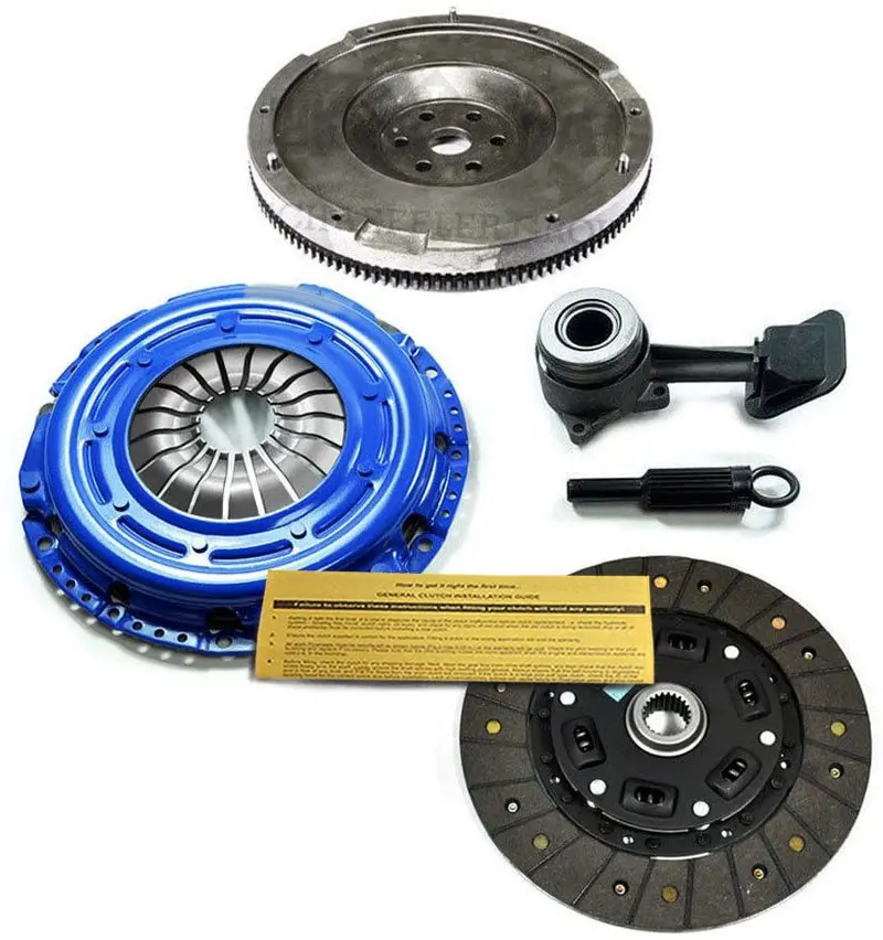 Eft Stage 2 Clutch Kit+Slave Cyl+Flywheel Works With 2000-2004 Ford Focus 2.0L Dohc 4Cyl 1