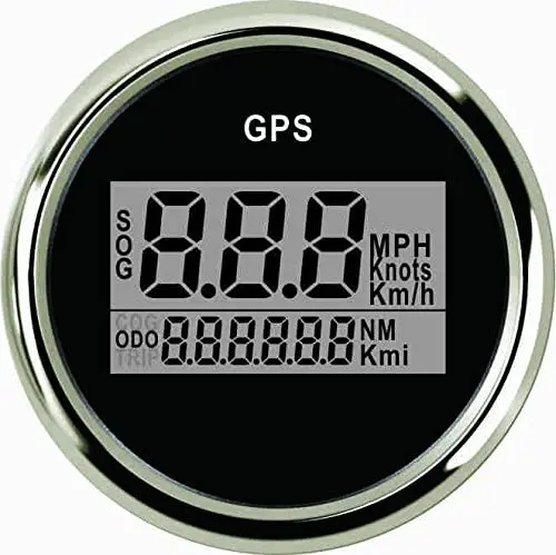 Eling Waterproof Digital Gps Speedometer Odometer For Auto Marine Truck With Backlight 2"(52Mm) 9-32V 1