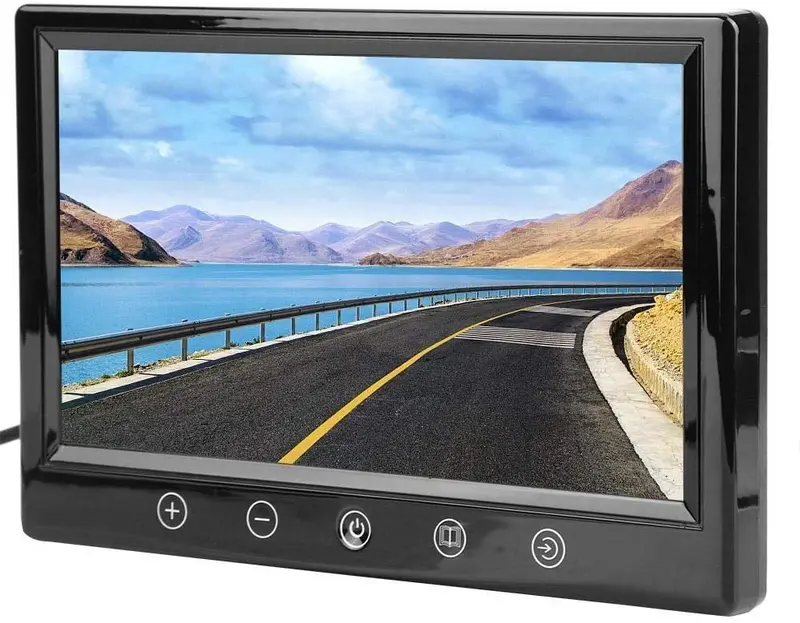 Enrilior 9Inch Car Rearview Monitor,Tft Hd Lcd Display Car Rear View Monitor Parking Touch Screen Desktop Reversing Monitor 1