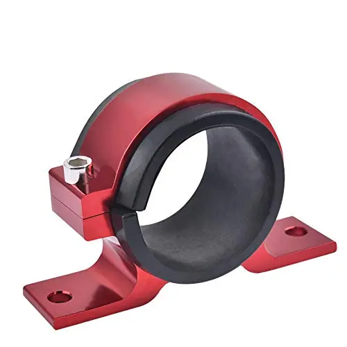 Evil Energy 50Mm Car Oil/Fuel/Gas Pump Mounting Bracket Single Filter Clamp Cradle Red 3