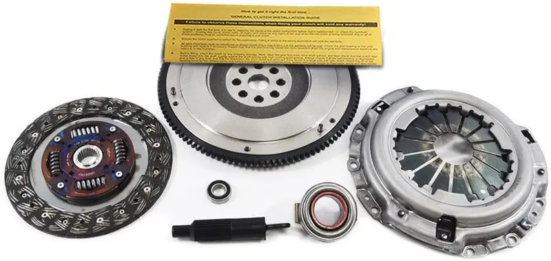 Exedy Clutch Kit Khc05 W/Eft Cast Flywheel Works With Acura Integra Honda Civic Si Del Sol Vtec B-Series 1