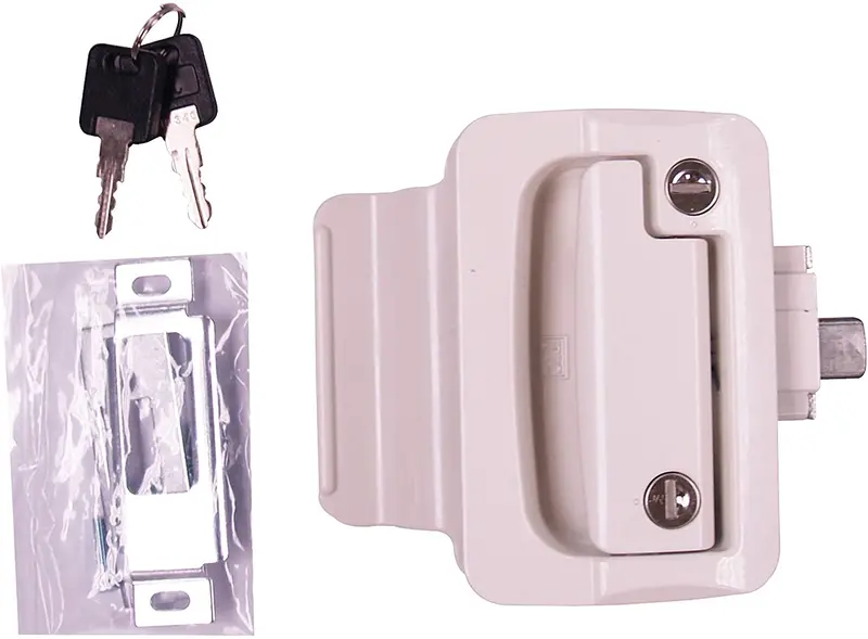 Fastec 44610-09-Sp White Rv Door Lock 1