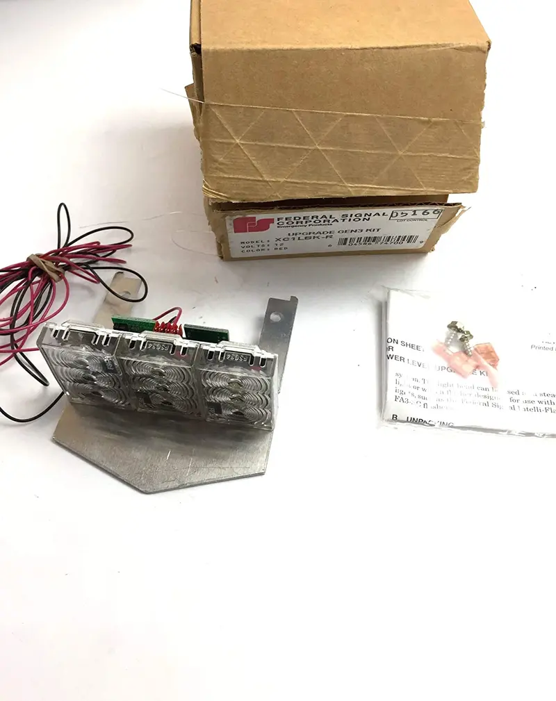 Federal Signal Red Flasher Upgrade Light Kit Xc1lbk-R Gen3 1