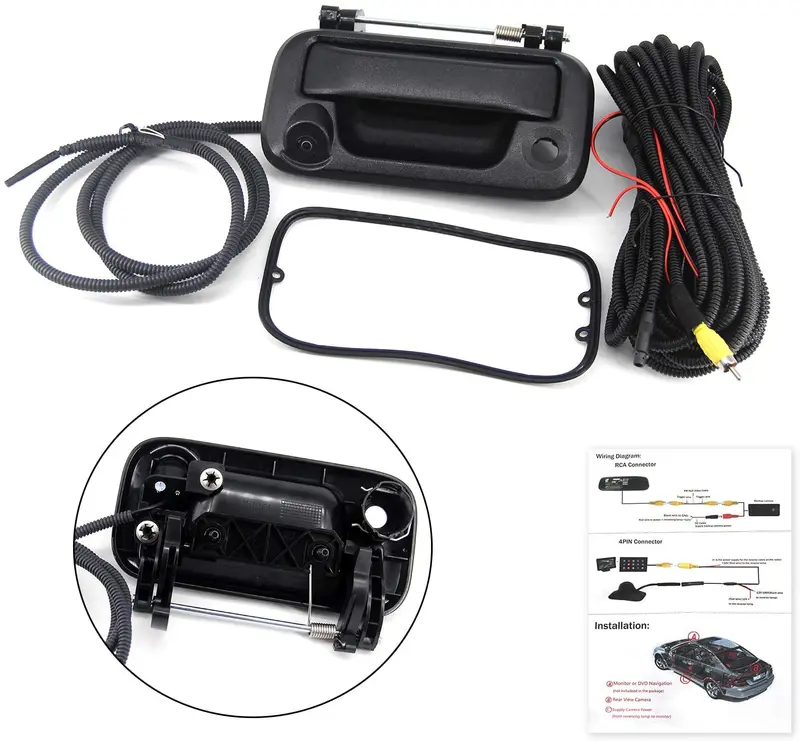 Fexon Rear View Camera Backup Camera Replacement For Ford F150 2005-2014 F250 F350 F450 F550 2008-2016 Tailgate Handle Camera Reverse Parking Camera Truck 1