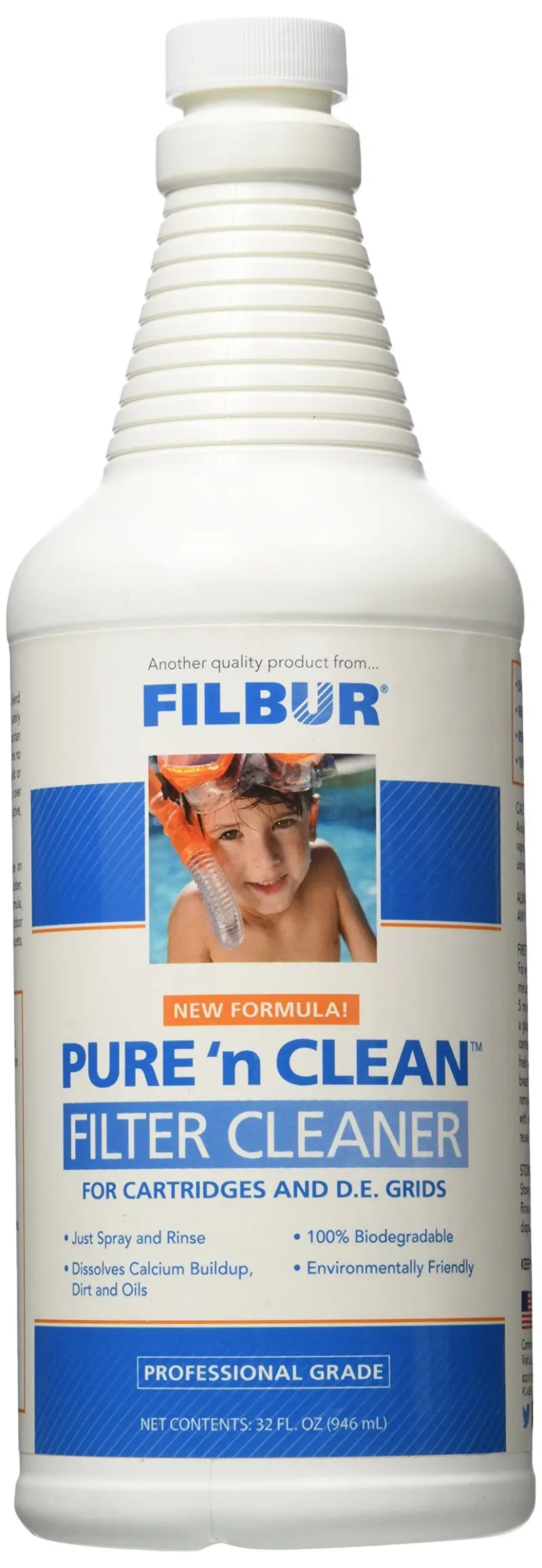 Filbur Fc-6350 Pure N' Clean Cartridge And De Filter Cleaner, 32-Ounce 1