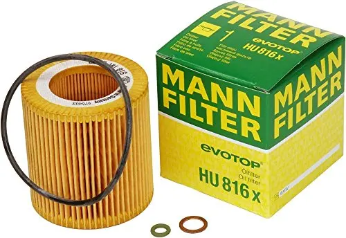 Filtro De Aceite Mann-Filter Hu 816 X. Libre De Metal., Paquete De De 3 1