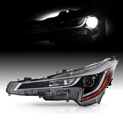 Fits 2020 2021 Toyota Corolla L/Le Model Led Drl Oe Projector Headlights Housing - Left Driver Side 1