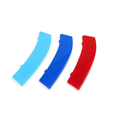 For 1 Serie E81 E82 E87 E88 2004-2011 M Colour Front Grille Grill Cover Insert Trim Clips (12 Grilles Sharp Angle) 1