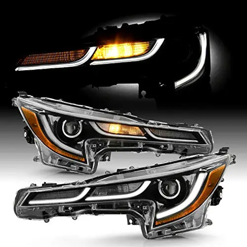 For 2020+ Toyota Corolla L/Le Japan Built Model Led Projector Pair Headlights Housing - Black 1