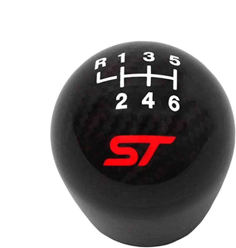 Ford Performance Parts M-7213-Fstcf Shifter Knob; Carbon Fiber; Black Glossy Finish; Bright St Logo; 1