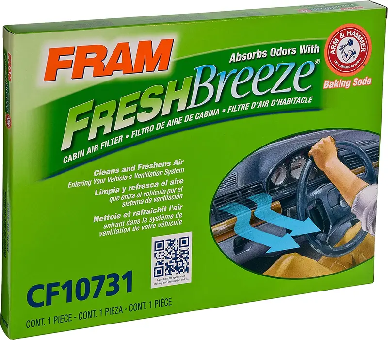 Fram Fresh Breeze Cabin Air Filter With Arm & Hammer Baking Soda, Cf12160 For Hyundai/Kia Vehicles 15