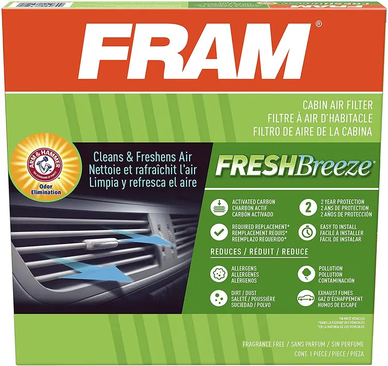 Fram Fresh Breeze Cabin Air Filter With Arm & Hammer Baking Soda, Cf12160 For Hyundai/Kia Vehicles 21