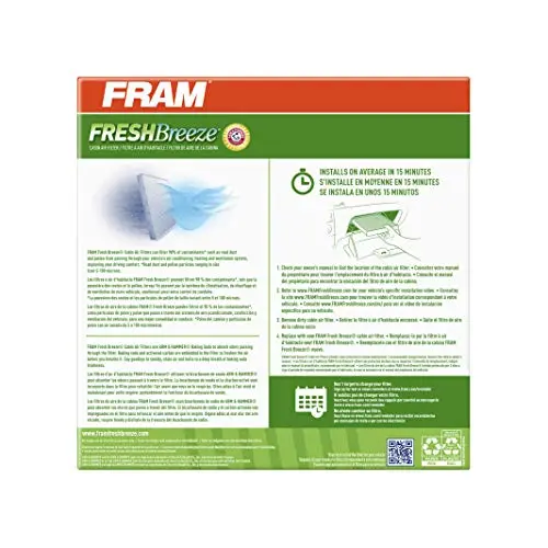 Fram Fresh Breeze Cabin Air Filter With Arm & Hammer Baking Soda, Cf12160 For Hyundai/Kia Vehicles 7