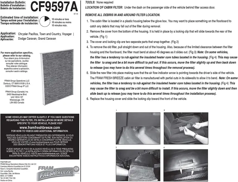 Fram Fresh Breeze Cabin Air Filter With Arm & Hammer Baking Soda, Cf12160 For Hyundai/Kia Vehicles 77