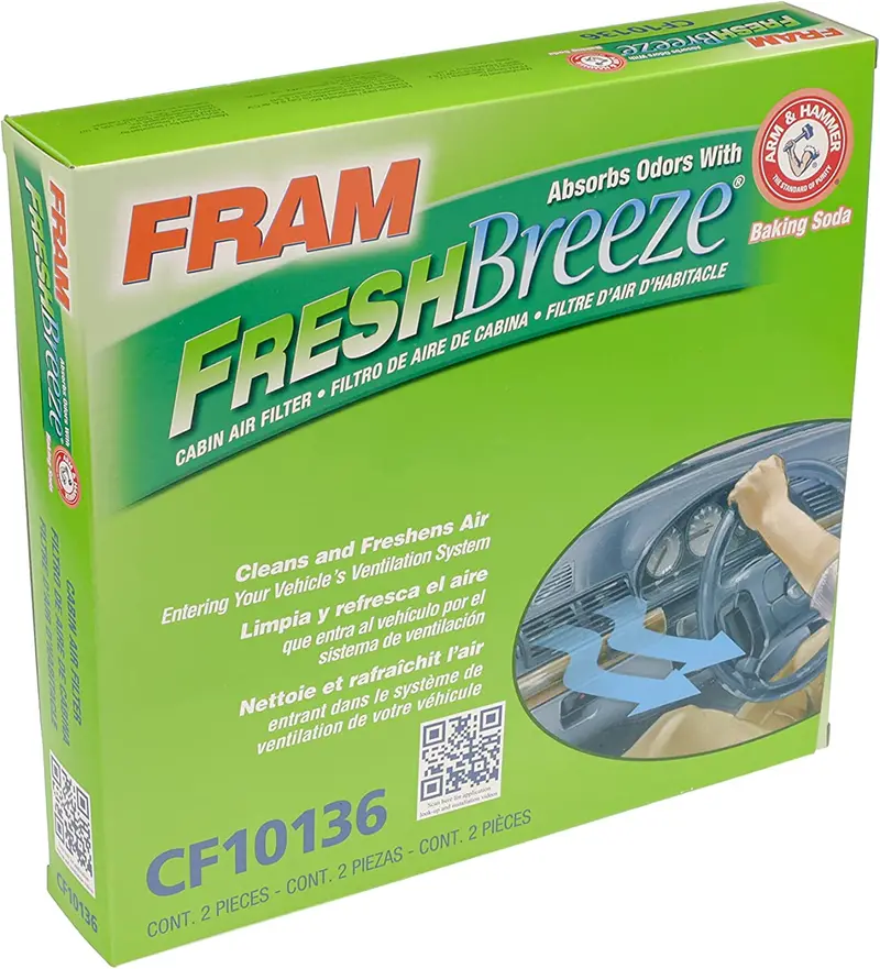 Fram Fresh Breeze Cabin Air Filter With Arm & Hammer Baking Soda, Cf12160 For Hyundai/Kia Vehicles 87