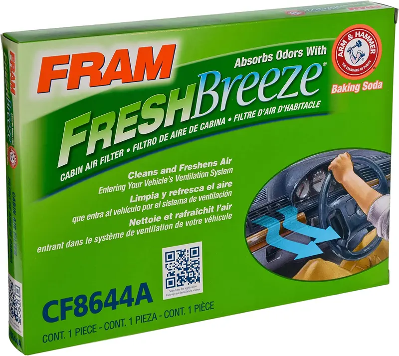 Fram Fresh Breeze Cabin Air Filter With Arm & Hammer Baking Soda, Cf12160 For Hyundai/Kia Vehicles 90