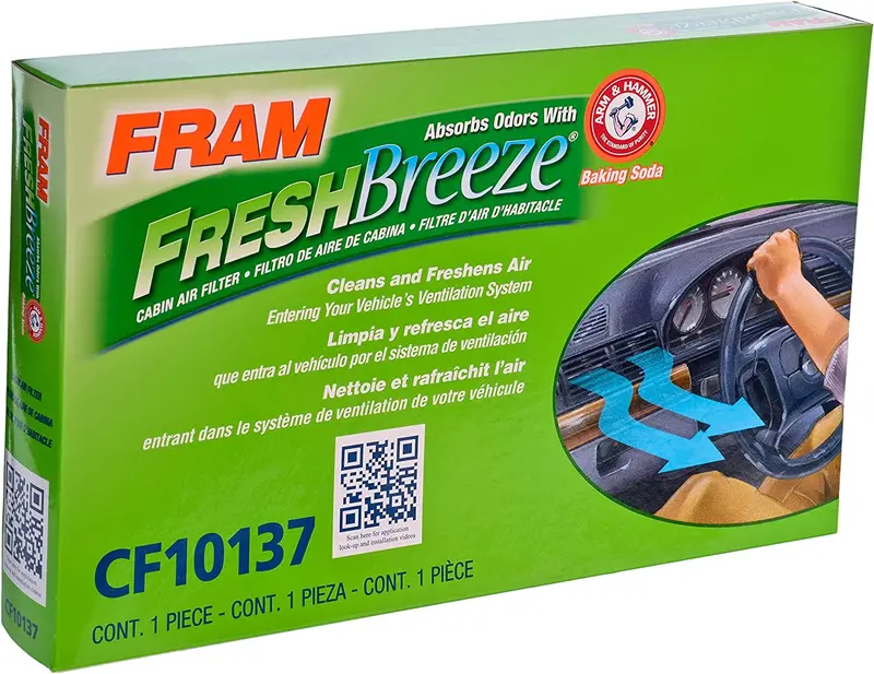 Fram Fresh Breeze Cabin Air Filter With Arm & Hammer Baking Soda, Cf12160 For Hyundai/Kia Vehicles 97