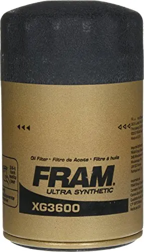 Fram Ultra Synthetic Automotive Replacement Oil Filter, Designed For Synthetic Oil Changes Lasting Up To 20K Miles, Xg3600 With Suregrip (Pack Of 1) 2