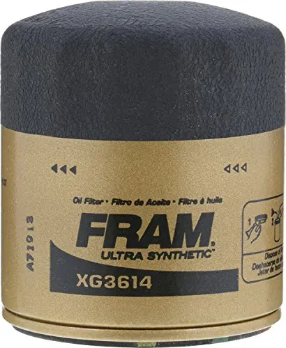 Fram Ultra Synthetic Automotive Replacement Oil Filter, Designed For Synthetic Oil Changes Lasting Up To 20K Miles, Xg3614 With Suregrip (Pack Of 1) 2