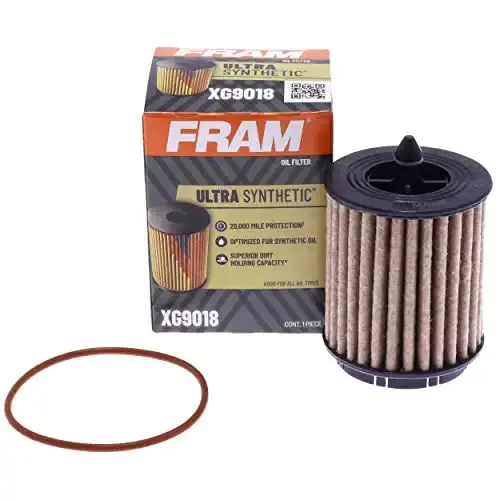 Fram Ultra Synthetic Automotive Replacement Oil Filter, Designed For Synthetic Oil Changes Lasting Up To 20K Miles, Xg9018 (Pack Of 1) 1
