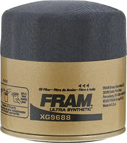 Fram Ultra Synthetic Automotive Replacement Oil Filter, Designed For Synthetic Oil Changes Lasting Up To 20K Miles, Xg9688 With Suregrip (Pack Of 1) 2