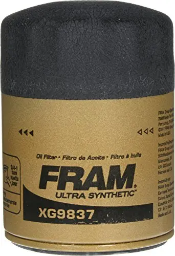 Fram Ultra Synthetic Automotive Replacement Oil Filter, Designed For Synthetic Oil Changes Lasting Up To 20K Miles, Xg9837 With Suregrip (Pack Of 1) 2