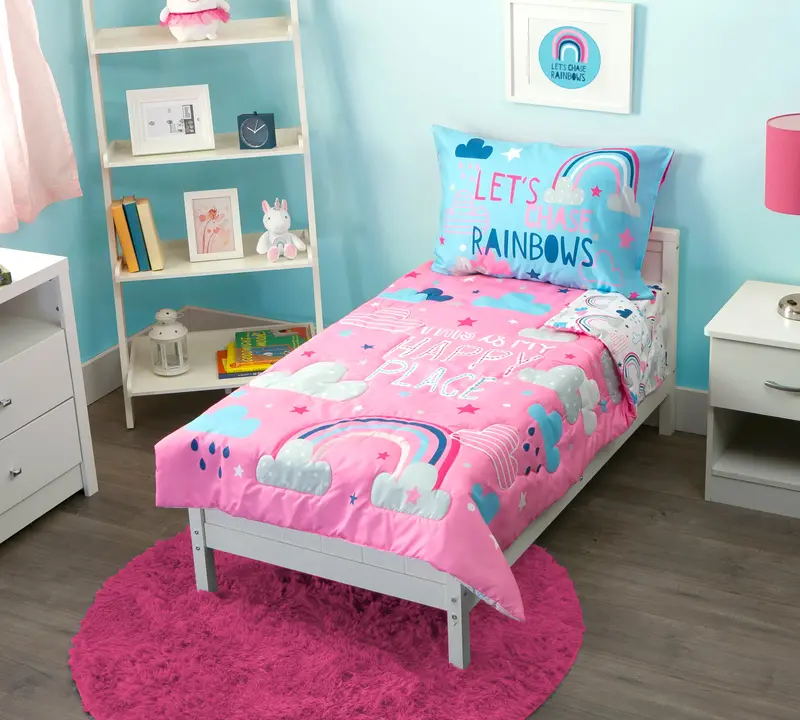 Funhouse My Happy Place 4 Pc Toddler Bed Set 1