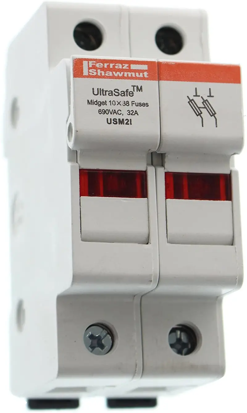Fuse Block, Midget And Cc Class, 30A, 2 Pol 1