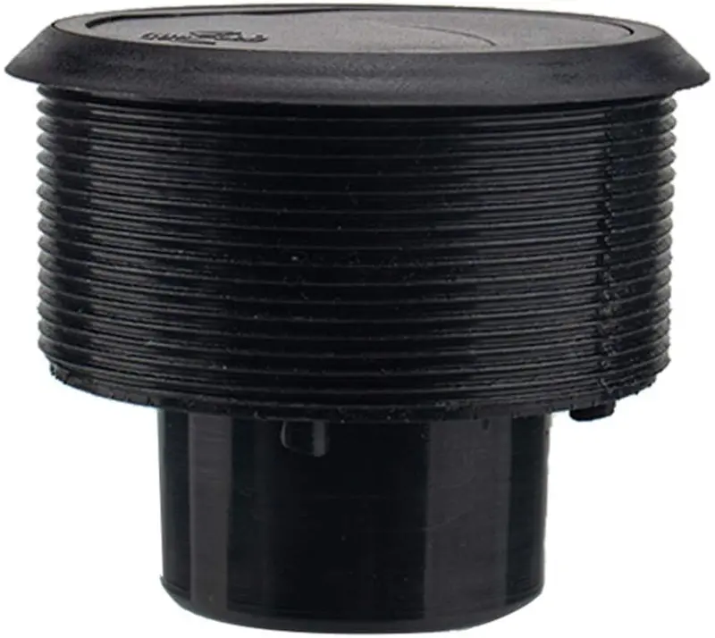 Garneck Air Conditioning Vent Outlet Round Long Air Conditioner Ventilation Outlet For Rv Bus Electric Car Caravan Side Roof 82Mm/75Mm 46Mm (Black) 1