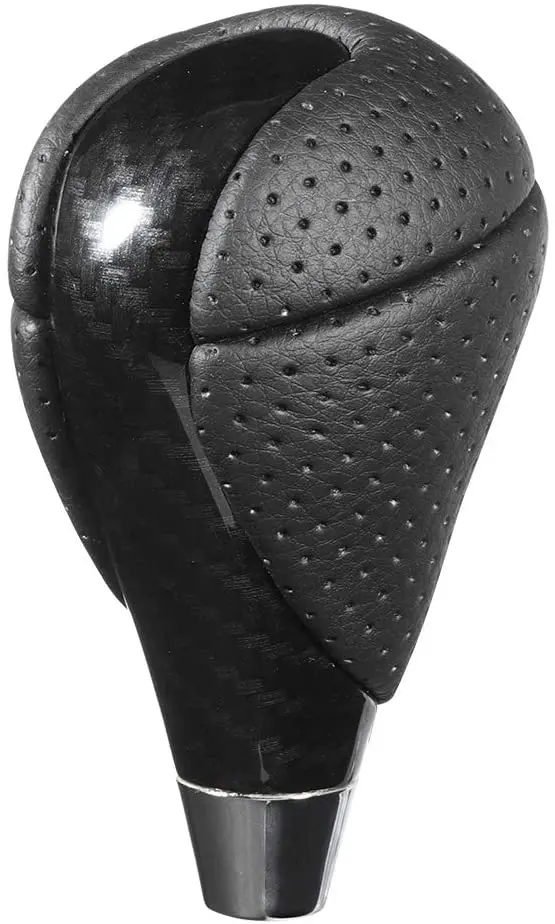 Gear Shift Knob Lever | Car Carbon Fiber Gear Shift Knob Genuine Leather Shifter Head Fit For Toyota Lexus Es300 Gs300 Is250 Ls400 1