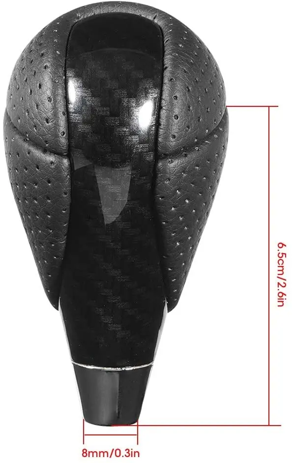 Gear Shift Knob Lever | Car Carbon Fiber Gear Shift Knob Genuine Leather Shifter Head Fit For Toyota Lexus Es300 Gs300 Is250 Ls400 2