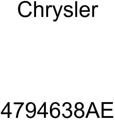 Genuine Chrysler 4794638Ae Electrical Unified Body Wiring 1