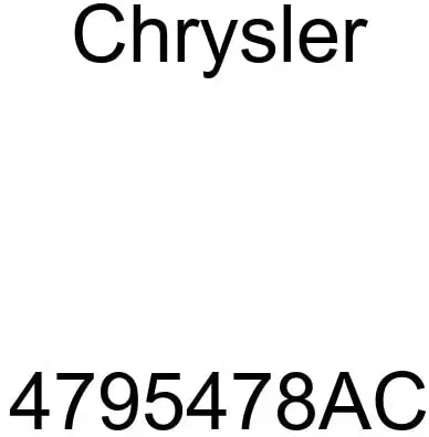 Genuine Chrysler 4795478Ac Electrical Unified Body Wiring 1
