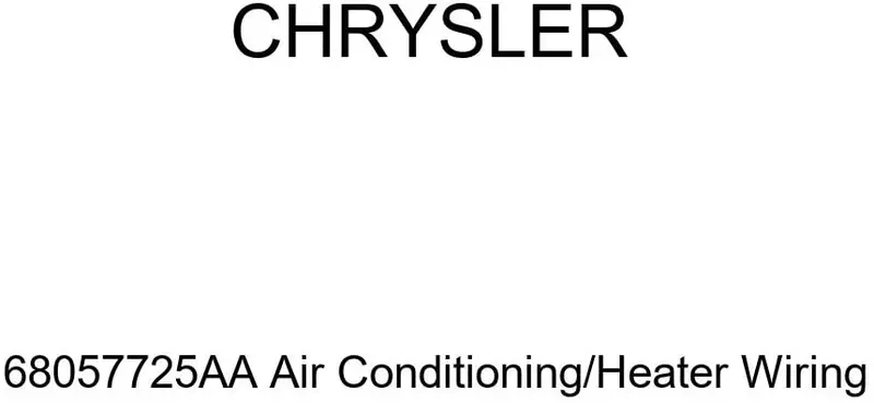 Genuine Chrysler 68057725Aa Air Conditioning/Heater Wiring 1