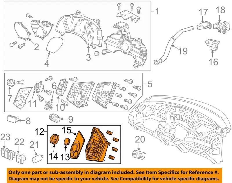 Genuine Honda 79600-Szt-A41zc Air Conditioner Control Assembly 1