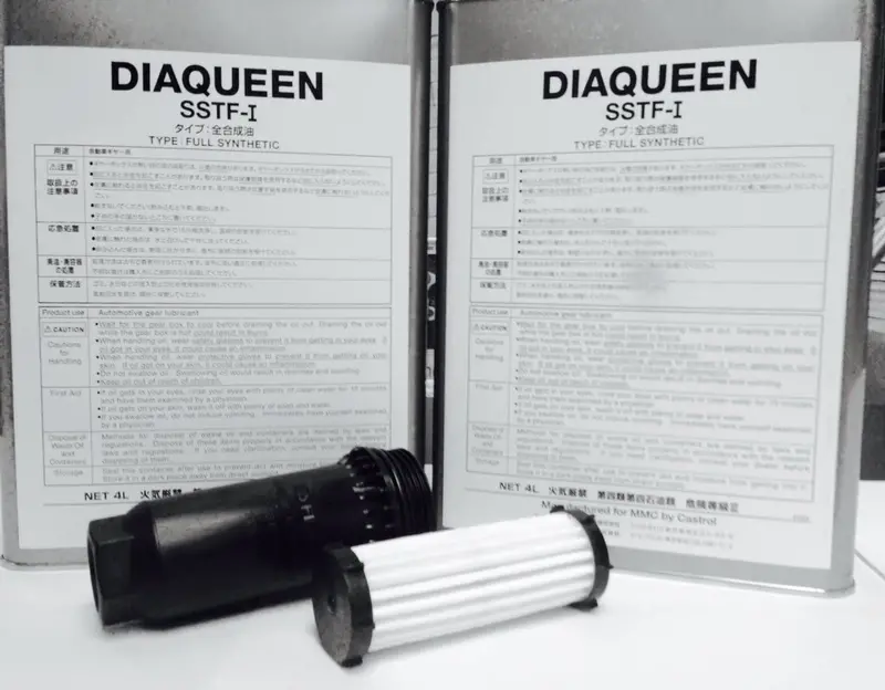 Genuine Mitsubishi Oe Diaqueen Sstf-I Twin Clutch Sportronic Transmission Fluid And Filter C0002610 2513A040 Evolution Ralliart With Sst Transmission 2008 2009 2010 2011 2012 2013 2014 2015 1