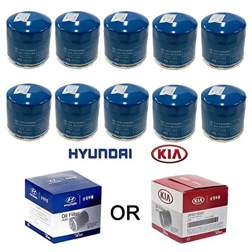 Genuine Oem Hyundai & Kia Oil Filter 26300-35505 (New Version Of 35504) (10-Pack) 1