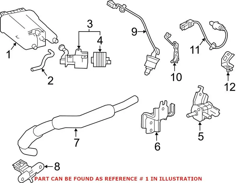Genuine Oem Vapor Canister For Toyota 7774006230 1