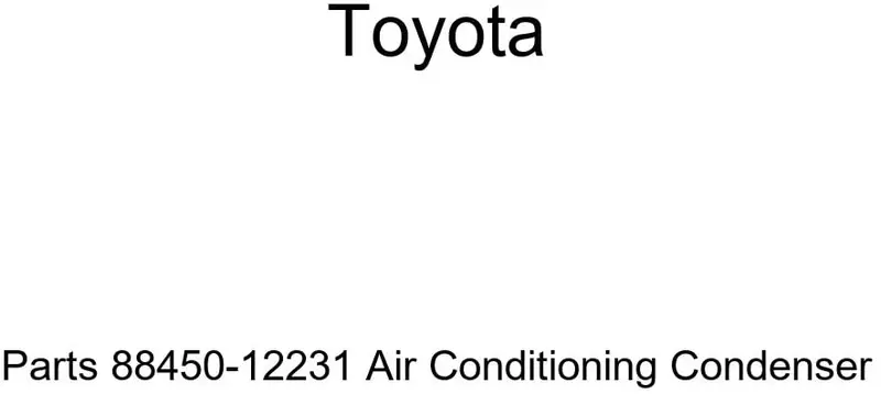 Genuine Toyota Parts 88450-12231 Air Conditioning Condenser 1
