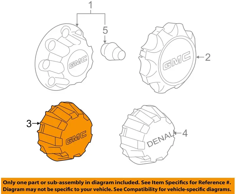 Gm 22909150 Cap Asm-Whl Tr 1