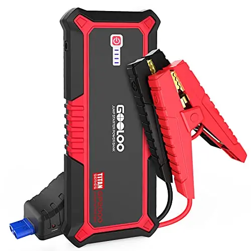 Gooloo 2000A Peak Supersafe Car Jump Starter For Up To 9L Gas Or 7L Diesel Engine With Usb Quick Charge, Type-C Port, 12V Auto Portable Lithium Battery Booster Power Pack 1