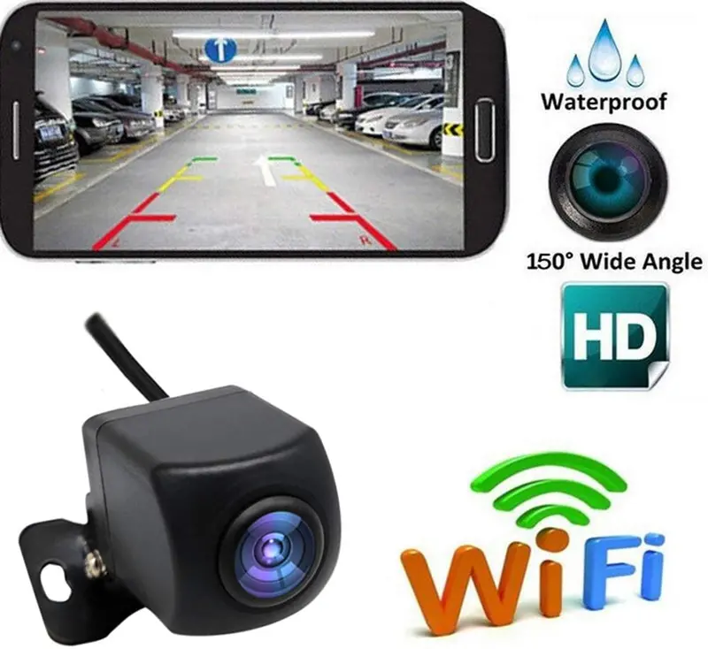 Goolrc Wireless Backup Camera Hd Wifi Rear View Camera For Car, Vehicles, Wifi Backup Camera With Night Vision, Ip67 Waterproof Lcd Wireless Reversing Monitor 1