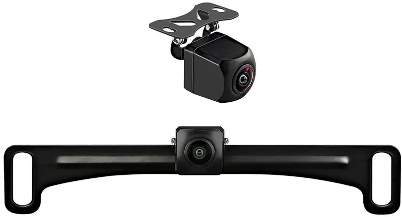 Greenyi-60 2In1 Hd 720P License Plate Backup Camera For Car, Truck, Suv, Minivan, Camper, Rv, Pickup, 170 Degress View Angle Ahd Front/Rear View License Plate Frame Camera 1