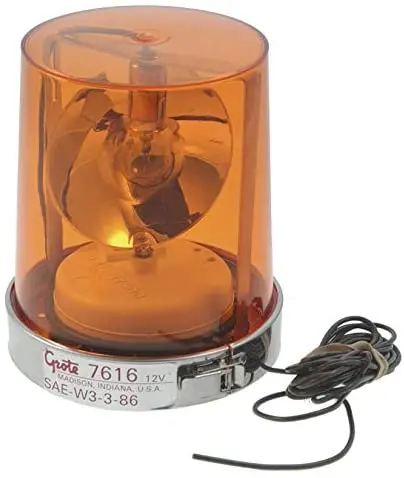 Grote Emergency Lighting, Yellow, Econolite With Revolving Reflector (76163) 1